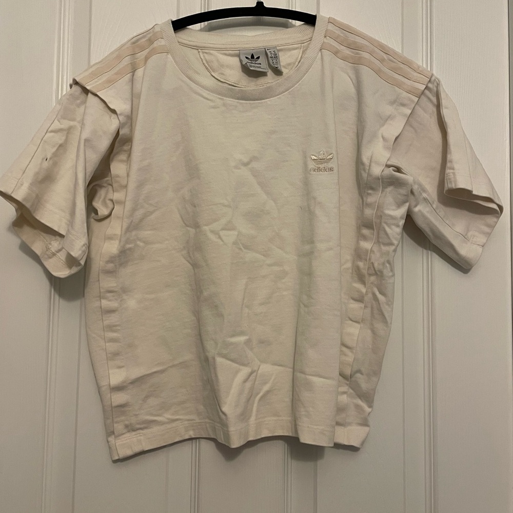 Adidas Women's Cream Crop Top